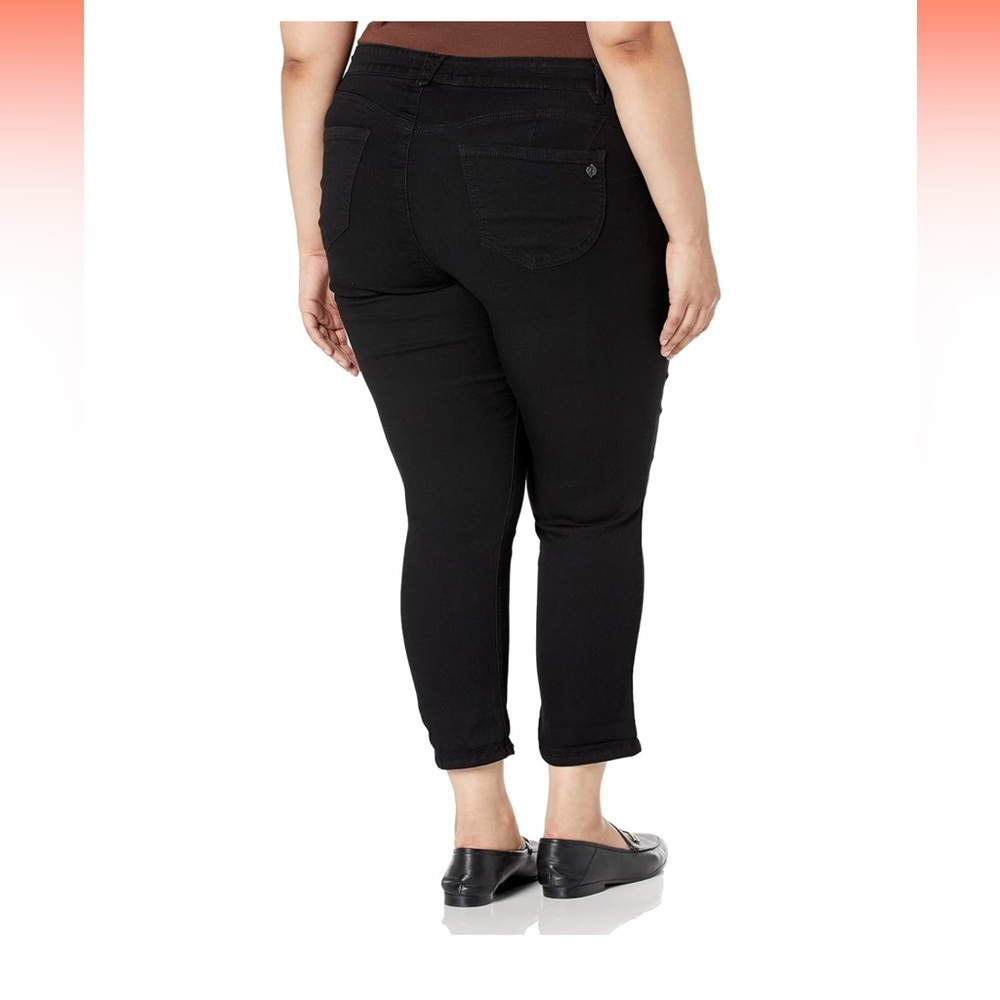 NWT Democracy slim straight crop black jeans size 16W. - Picture 2 of 12